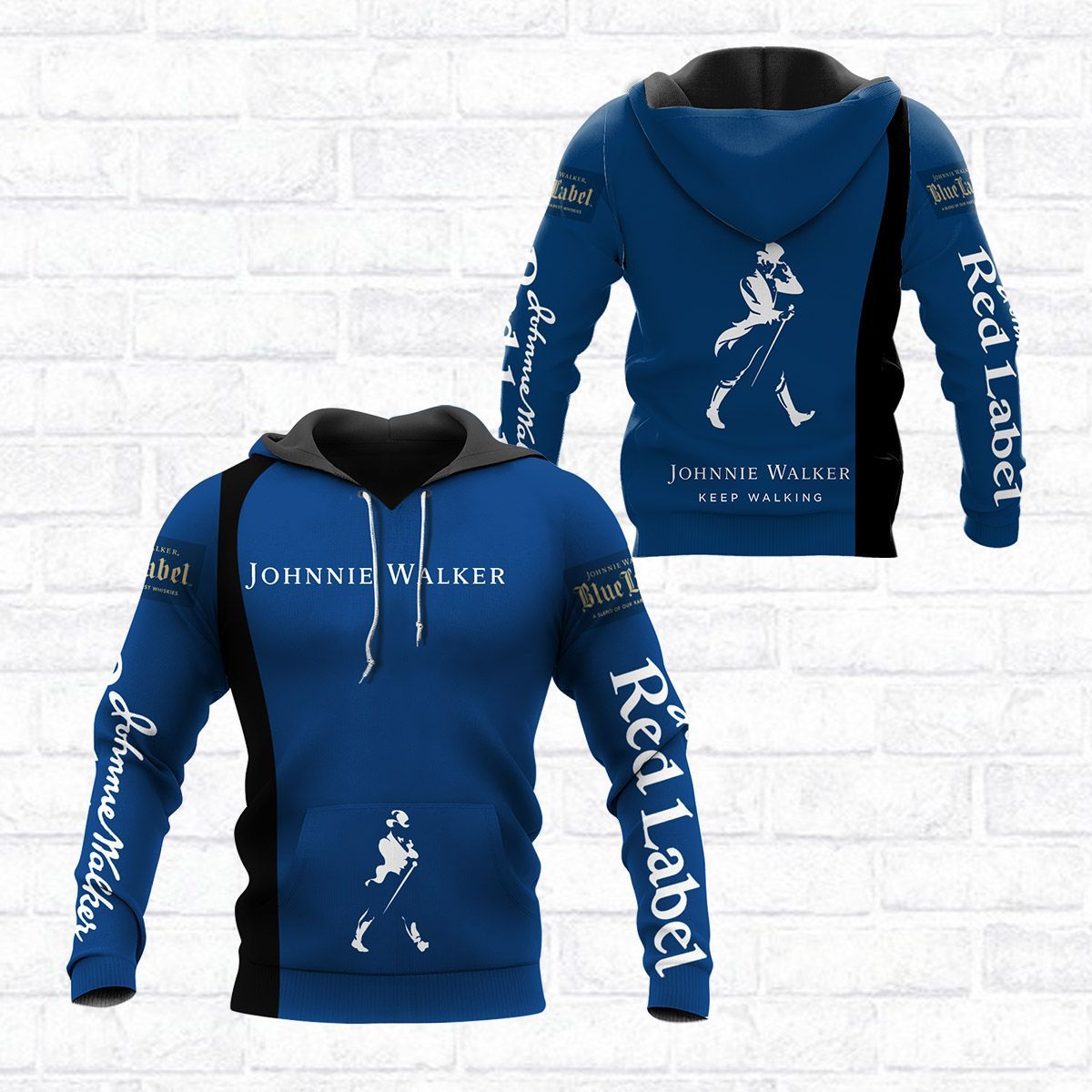 3D All Over Printed Johnnie Walker NCT-HT Shirts Ver1 (Blue)