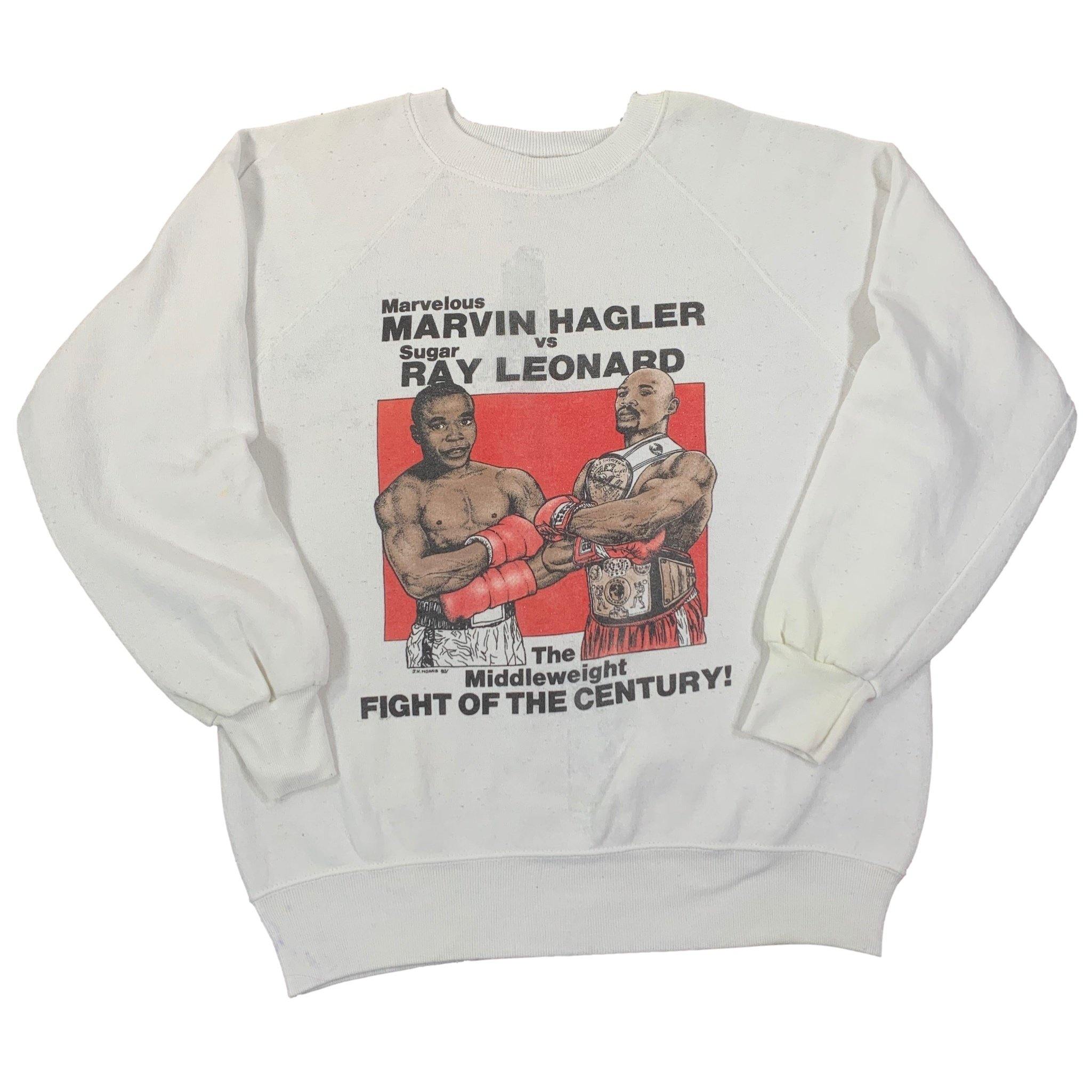 Vintage Ray Leonard VS Marvin Hagler “Fight Of The Century!” Crewneck Sweatshirt