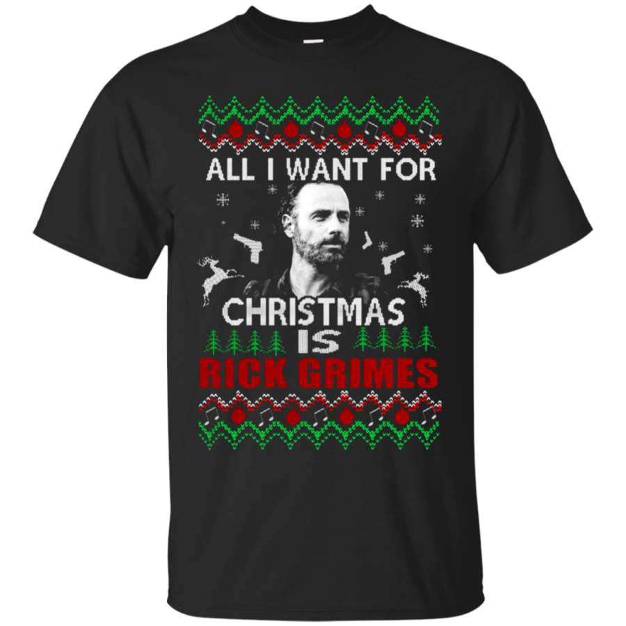 All I Want For Christmas Is Rick Grimes The Walking Dead T-Shirt