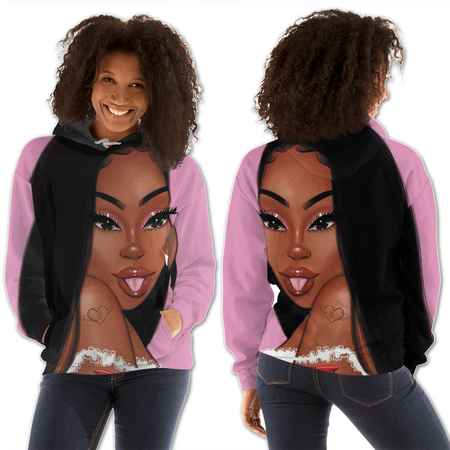 African American Hoodies Cute African American Female Black History Clothing