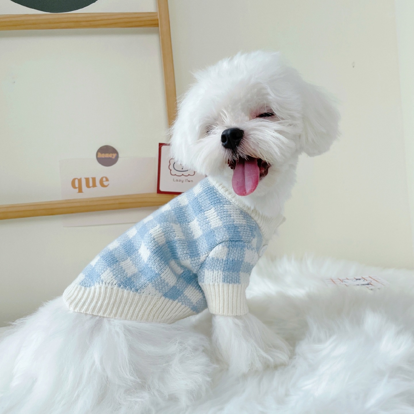 Sweater Pet Clothing Puppy Cardigan Clothes Teddy Poodle Cat Bichon Small Dog Autumn Winter Cat Sweet and Cute Sweater Jacket alx