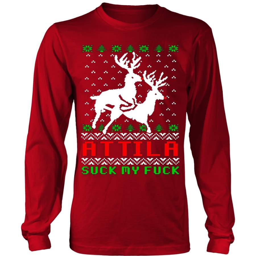 Attila Ugly Christmas Sweater Hoodie