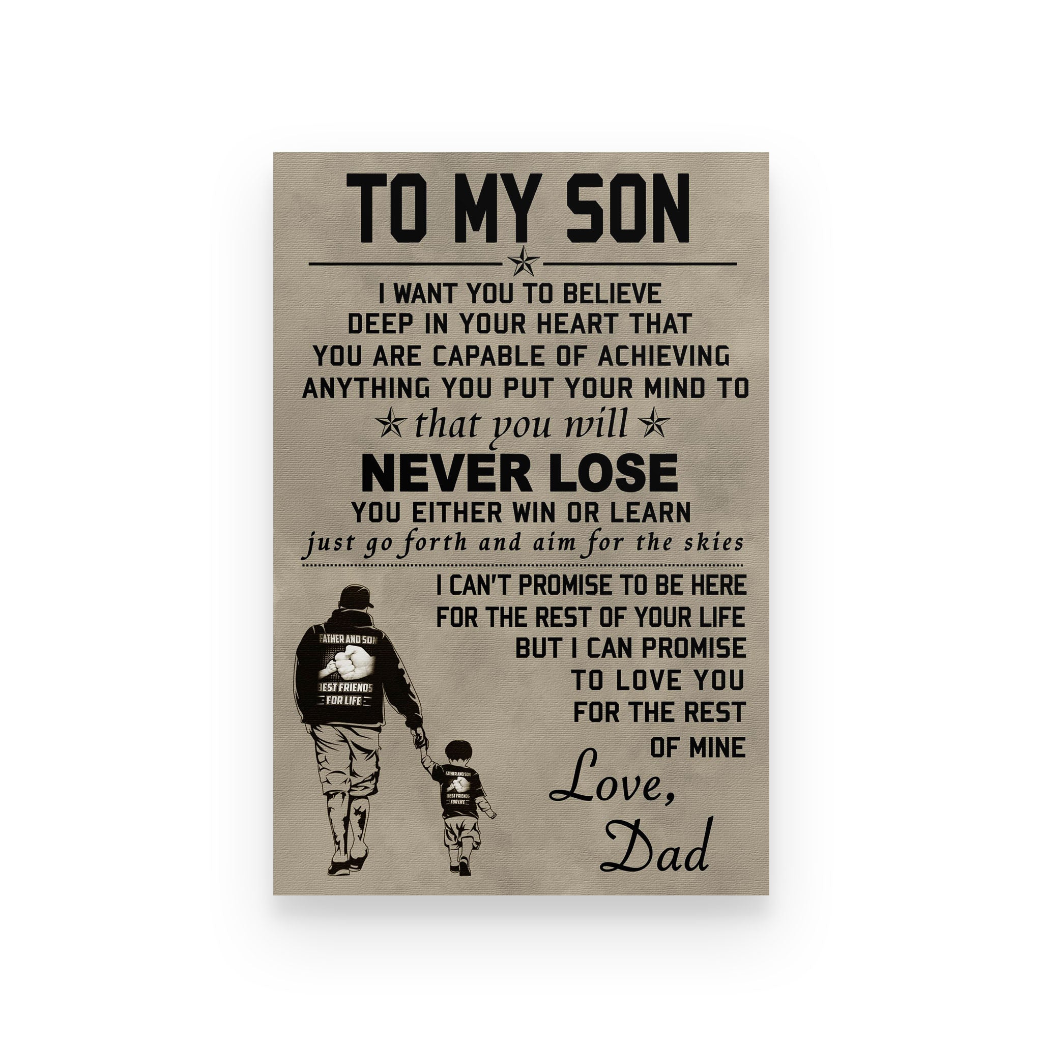 Family poster dad to son I want you to believe deep in your heart VS3