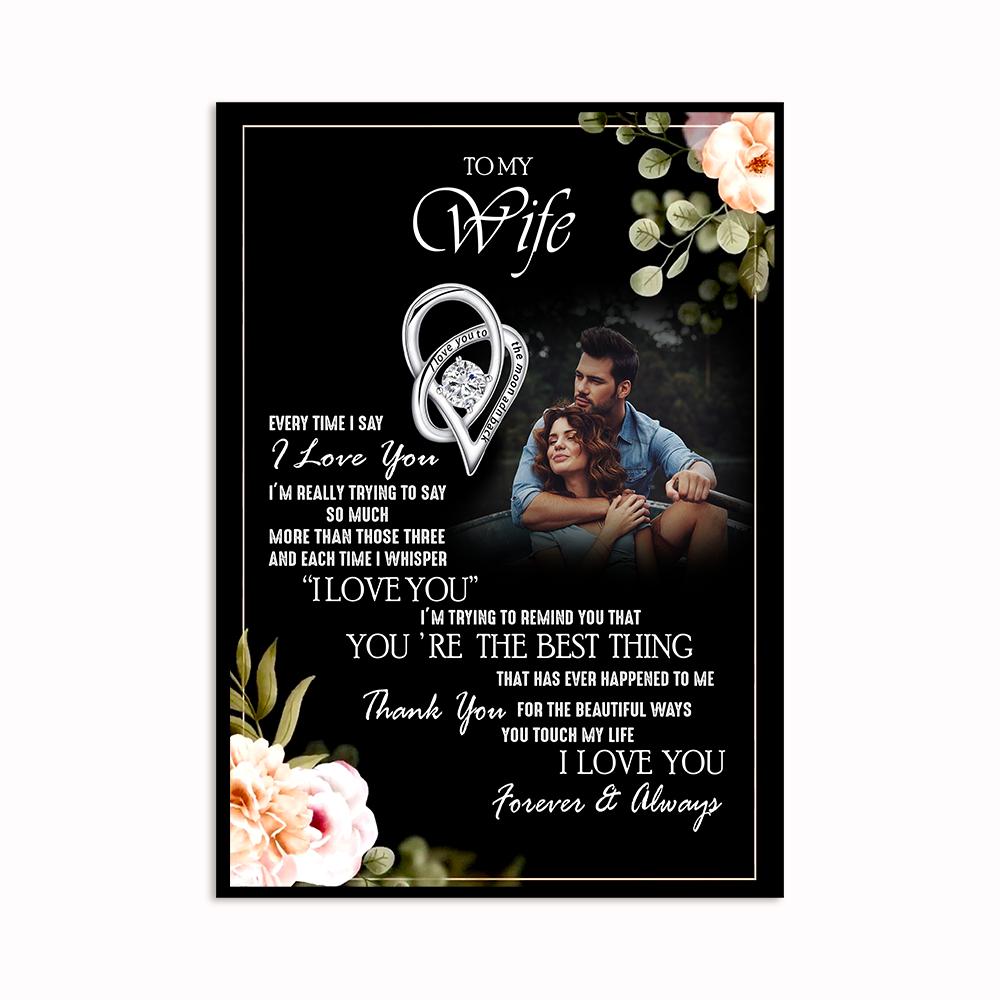 Custom Personalized Wall Art Poster Board Print Valentine Day Gift Ideas For Him Her Men Women Boyfriend Girlfriend Husband Wife Couple – The Best Thing HT311213 – PersonalizedWitch