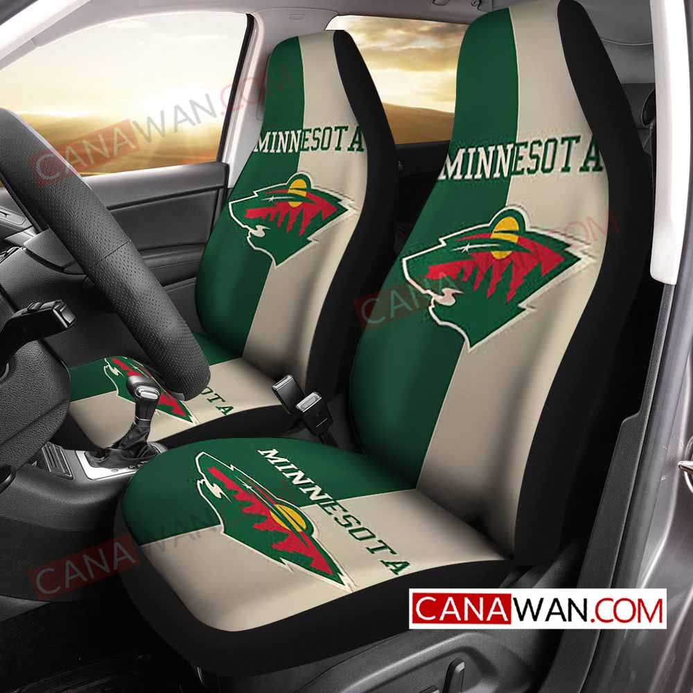 Minnesota Wild Style178 3D Customized Personalized Car Seat Cover