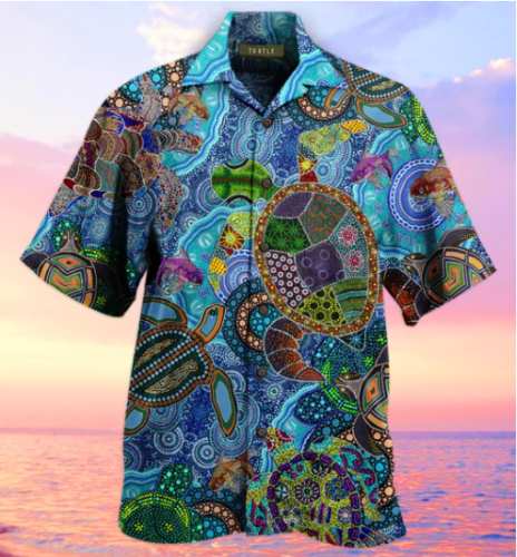 Turtle Hippie Hawaii Shirt Ha26570