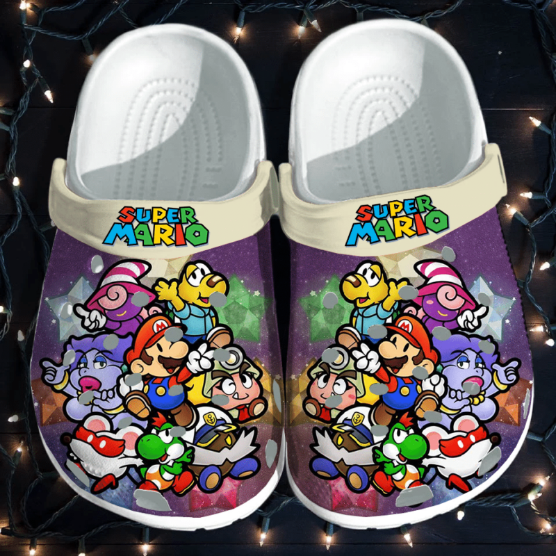 Super Mario Bros Clogs Clogband Clogs, Comfy Footwear, Shoes 1