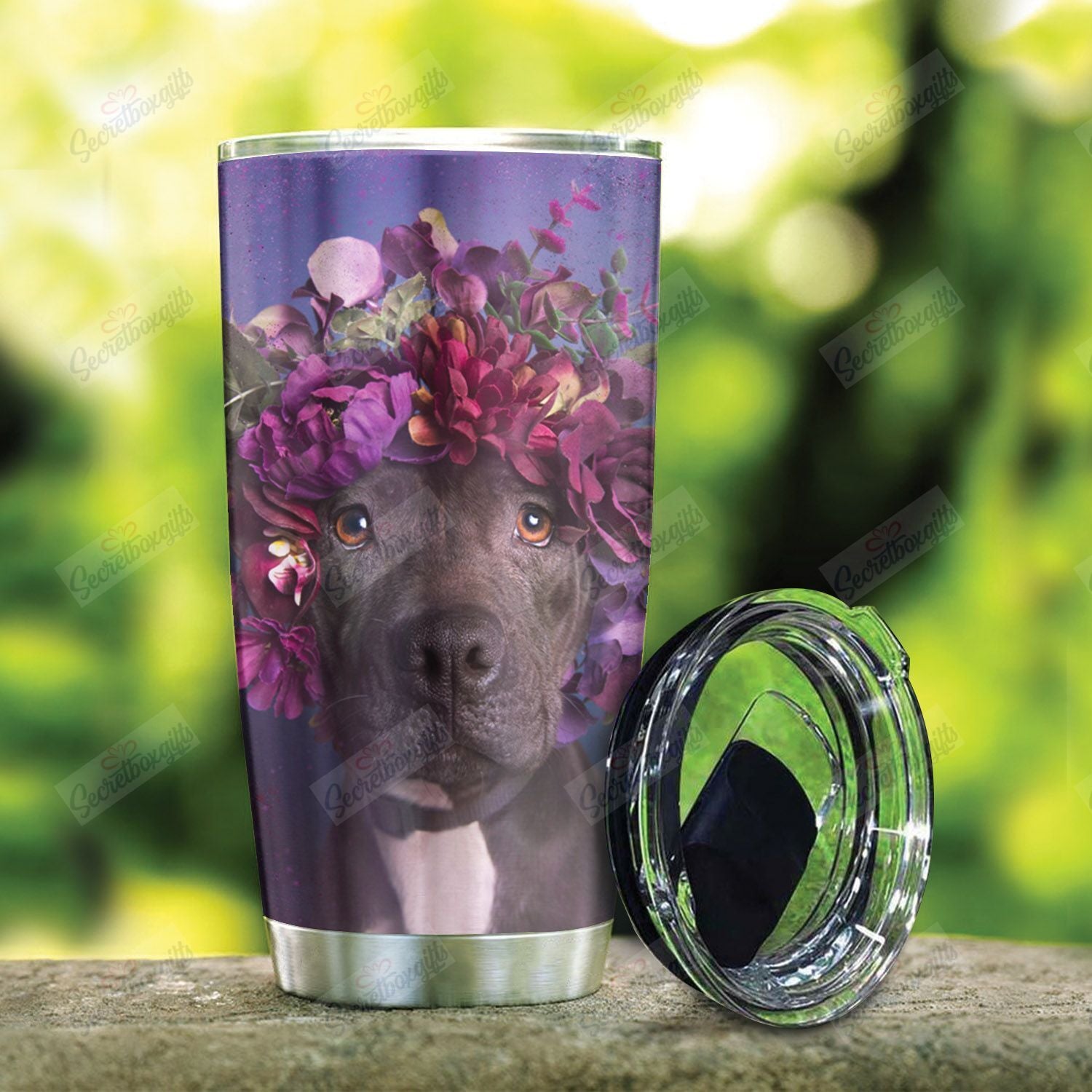 Pitbull Flower Nt0301044T Tumblers