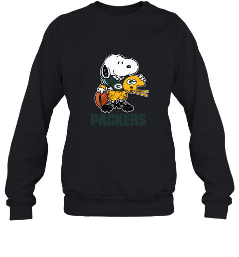 Snoopy A Strong And Proud Green Bay Packers Player 2D Sweatshirt