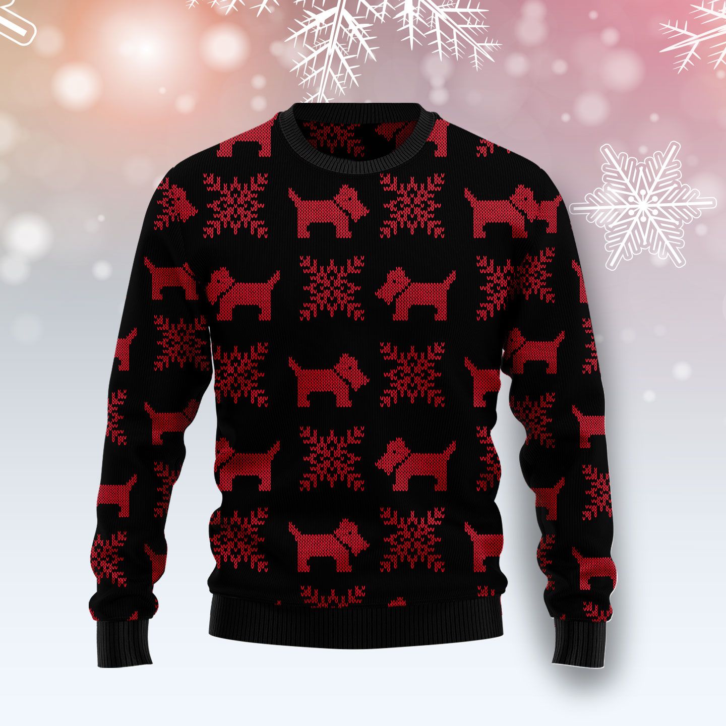 Scottish Terrier Ugly Christmas Sweater | For Men & Women | Adult | Us4328