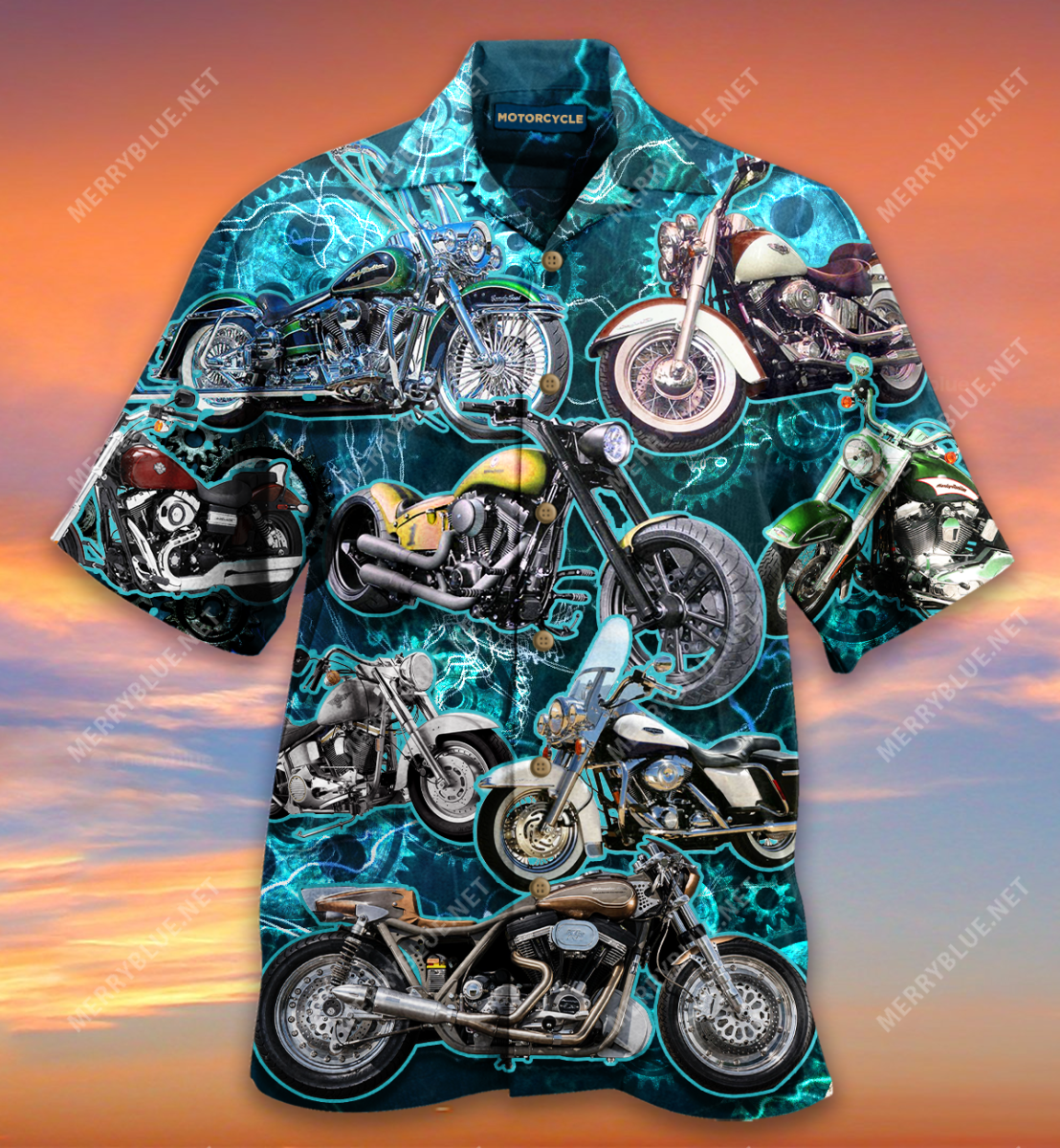 Motorcycles Once A Biker Always Unisex Hawaii Shirt Ha70661