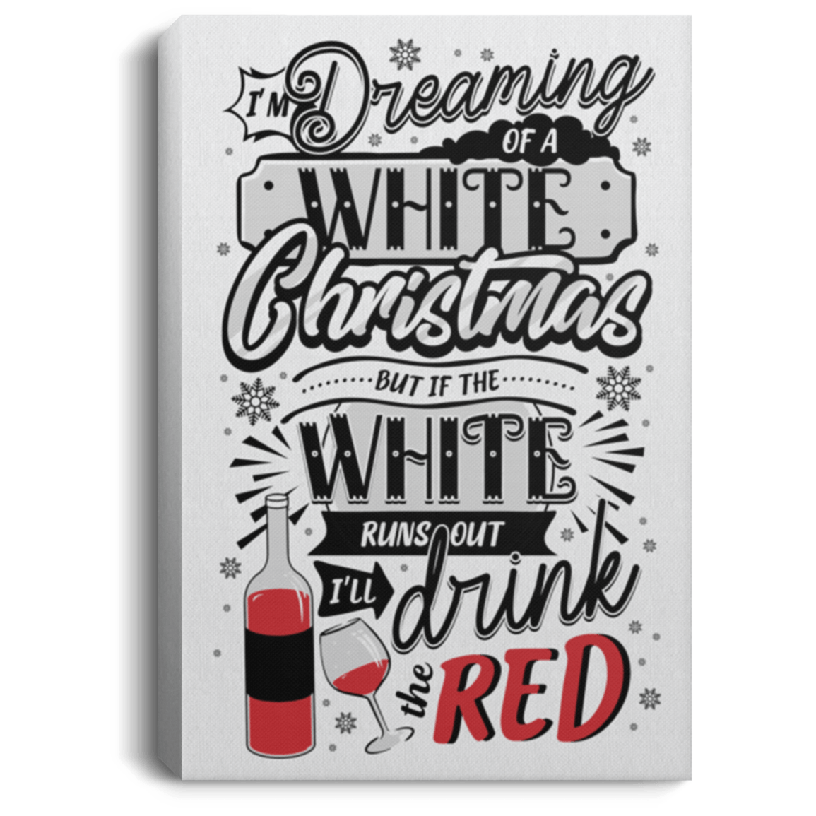 ViticStore™ Dreaming For A White Christmas -Christmas canvas for decor, gift for family, home decor, christmas gift