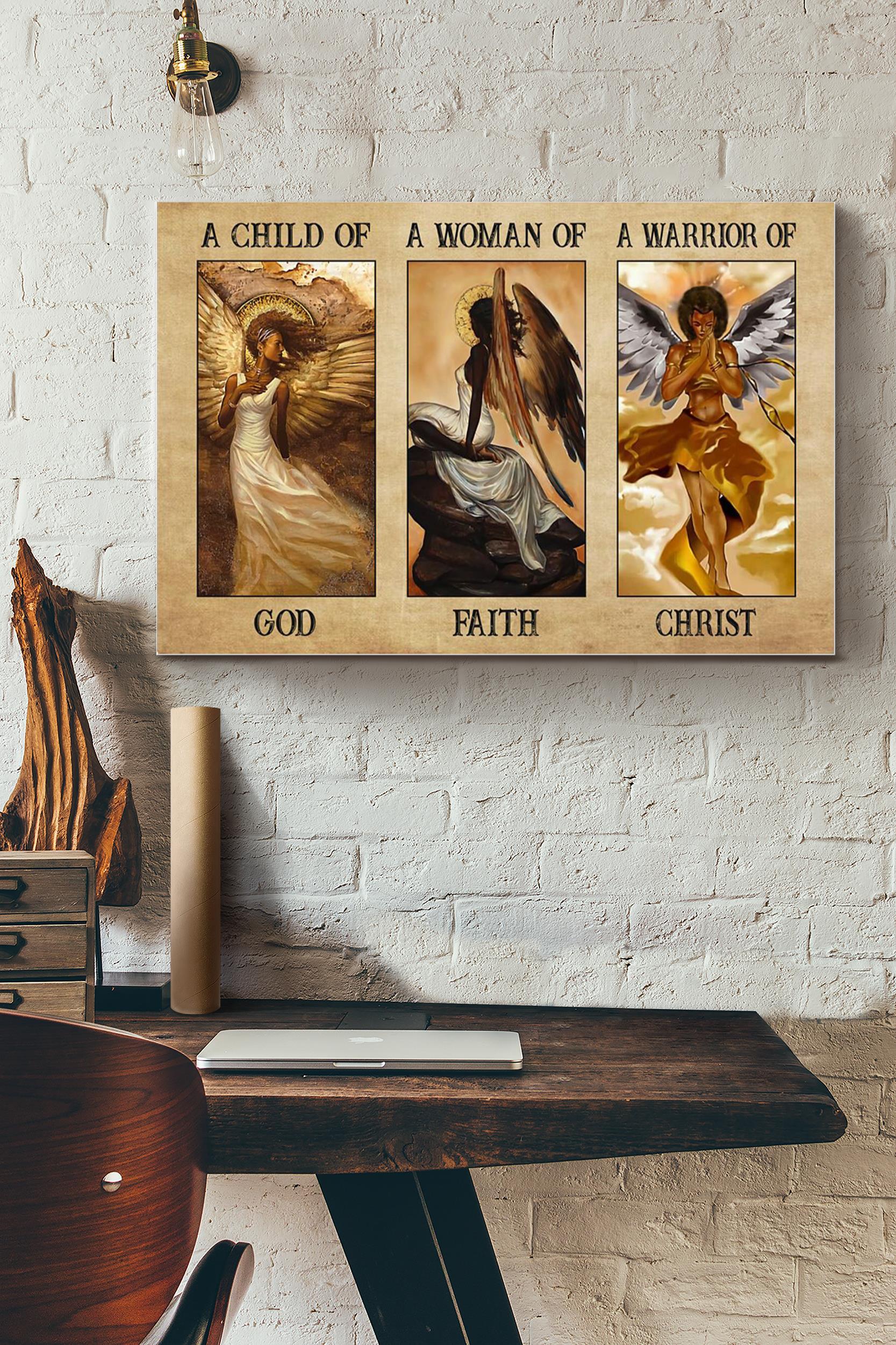 Black Queen God Faith Christ Poster