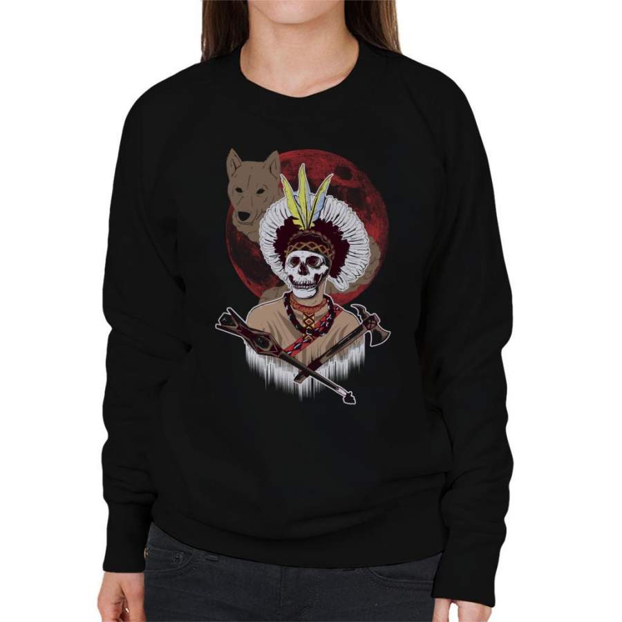 Apache Wolf Moon Women’s Sweatshirt