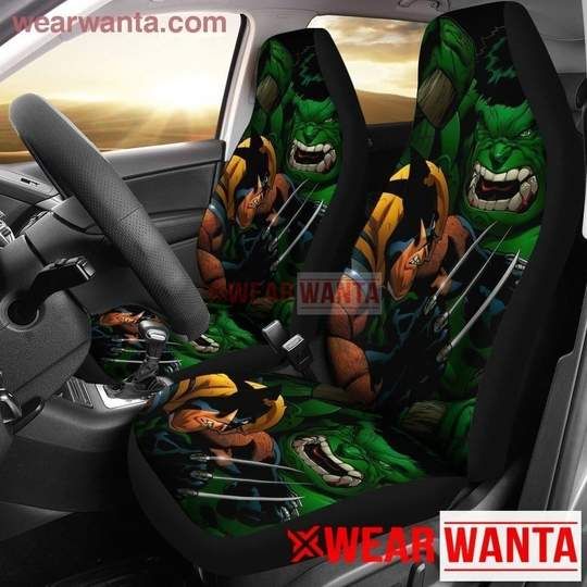 Wolverine vs Hulk Car Seat Covers