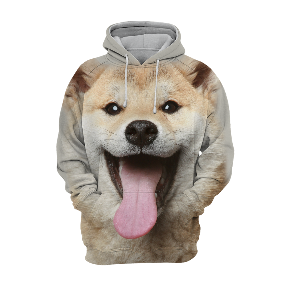 Unisex 3D Graphic Hoodies Animals Dogs Shiba Inu Akita Laugh