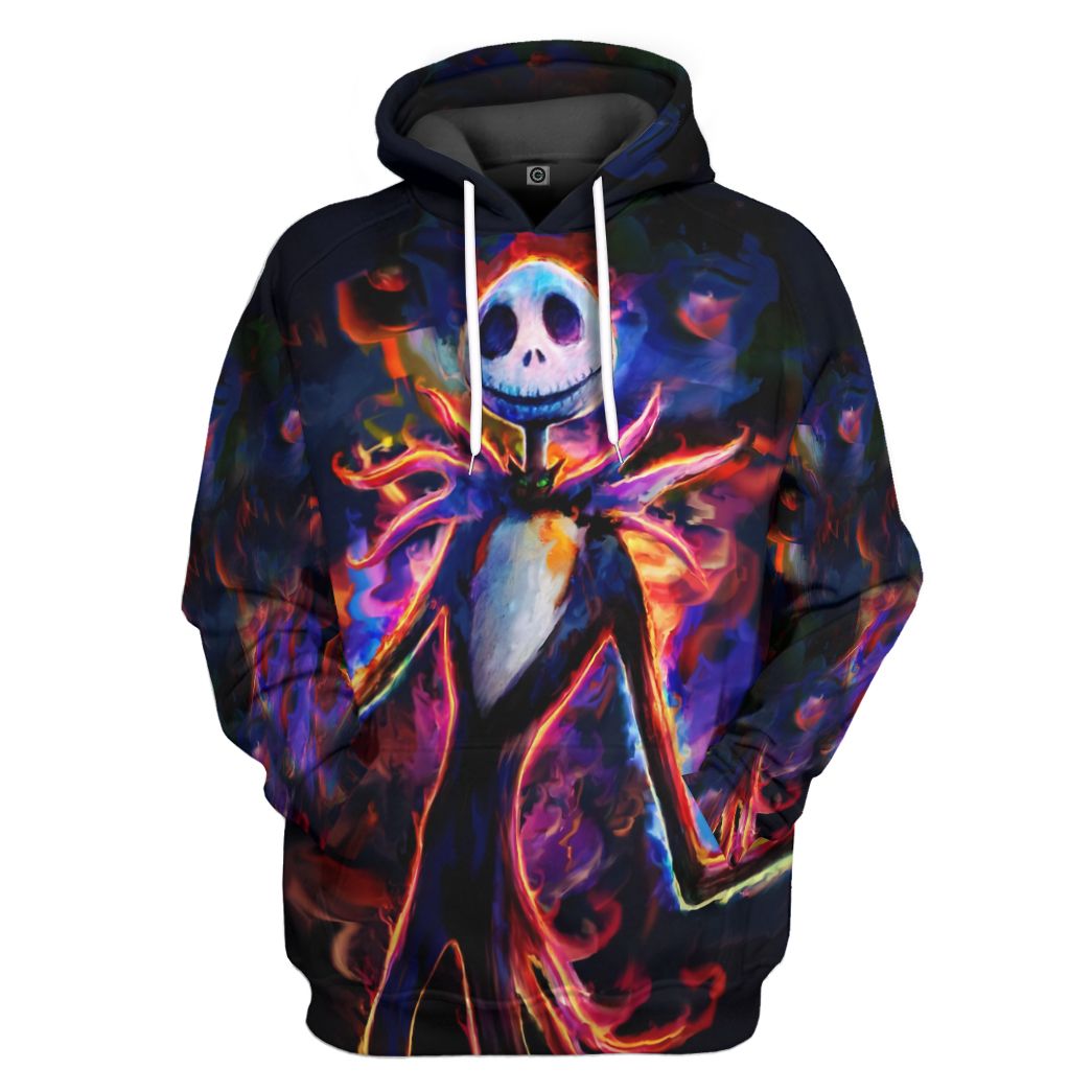 Mysticlife 3D Jack Skellington In Halloween Custom Hoodie Tshirt Apparel