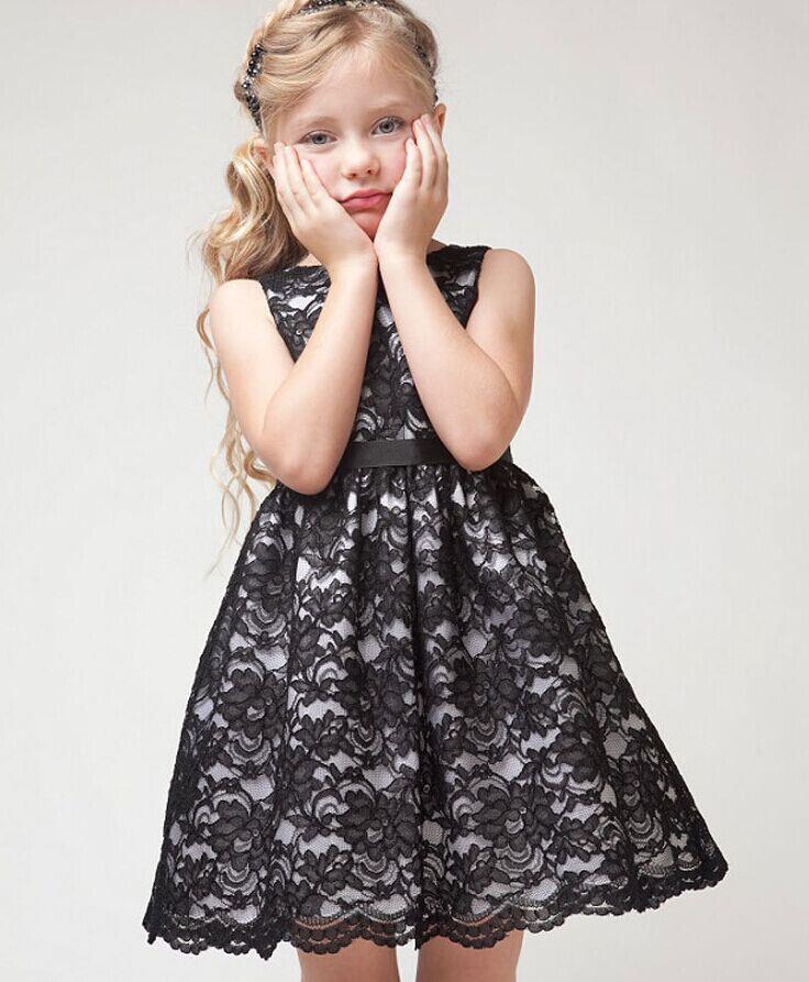 Summer High Quality Children Clothes Teenager Kids Dress for Girls Age 2-12 Beautiful Lace Flower Dress White Baby Girls Gown alx