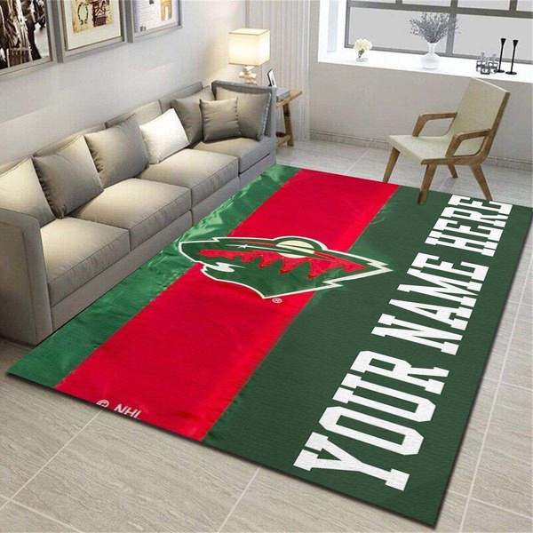 Minnesota Wild Personalized Area Rug,Living Room Carpet,Customized Floor Decor