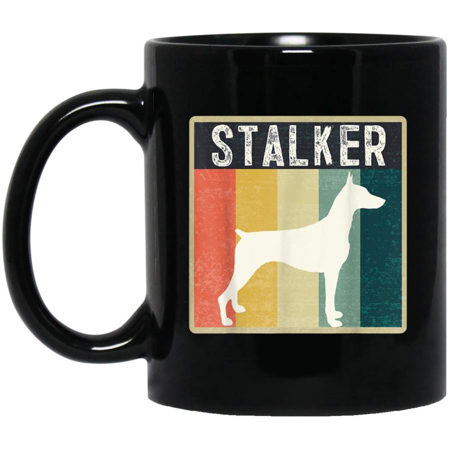 Classic Vintage Doberman Pinscher Gift Idea 11 oz 15 oz Mug Black