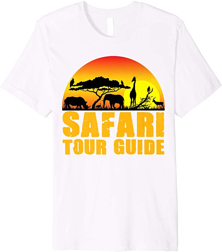 Safari Tour Guide Halloween Costume Animal Gift Premium T-Shirt