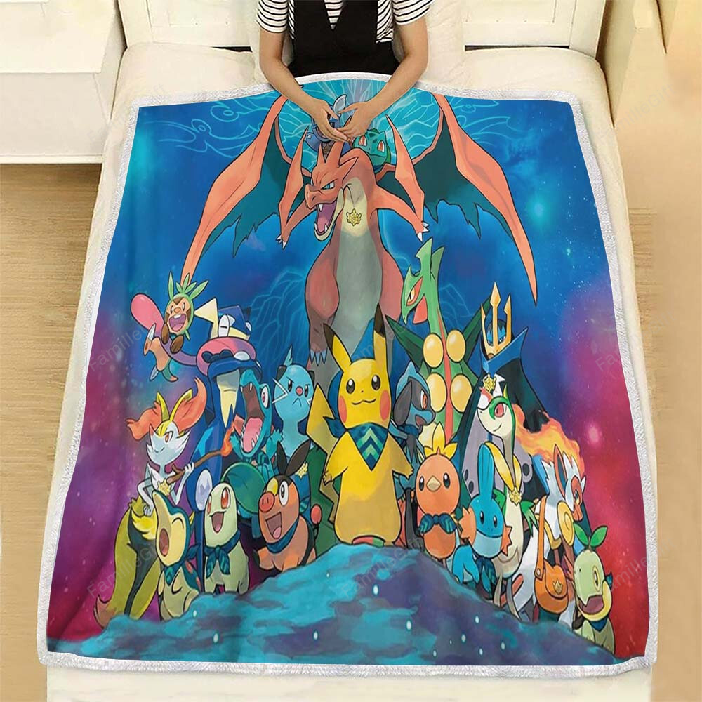 The 0 Strongest Pokemon In Pokemon Go Fleece Blanket - Soft Blanket, Warm Blanket Bespoketshirt Collections