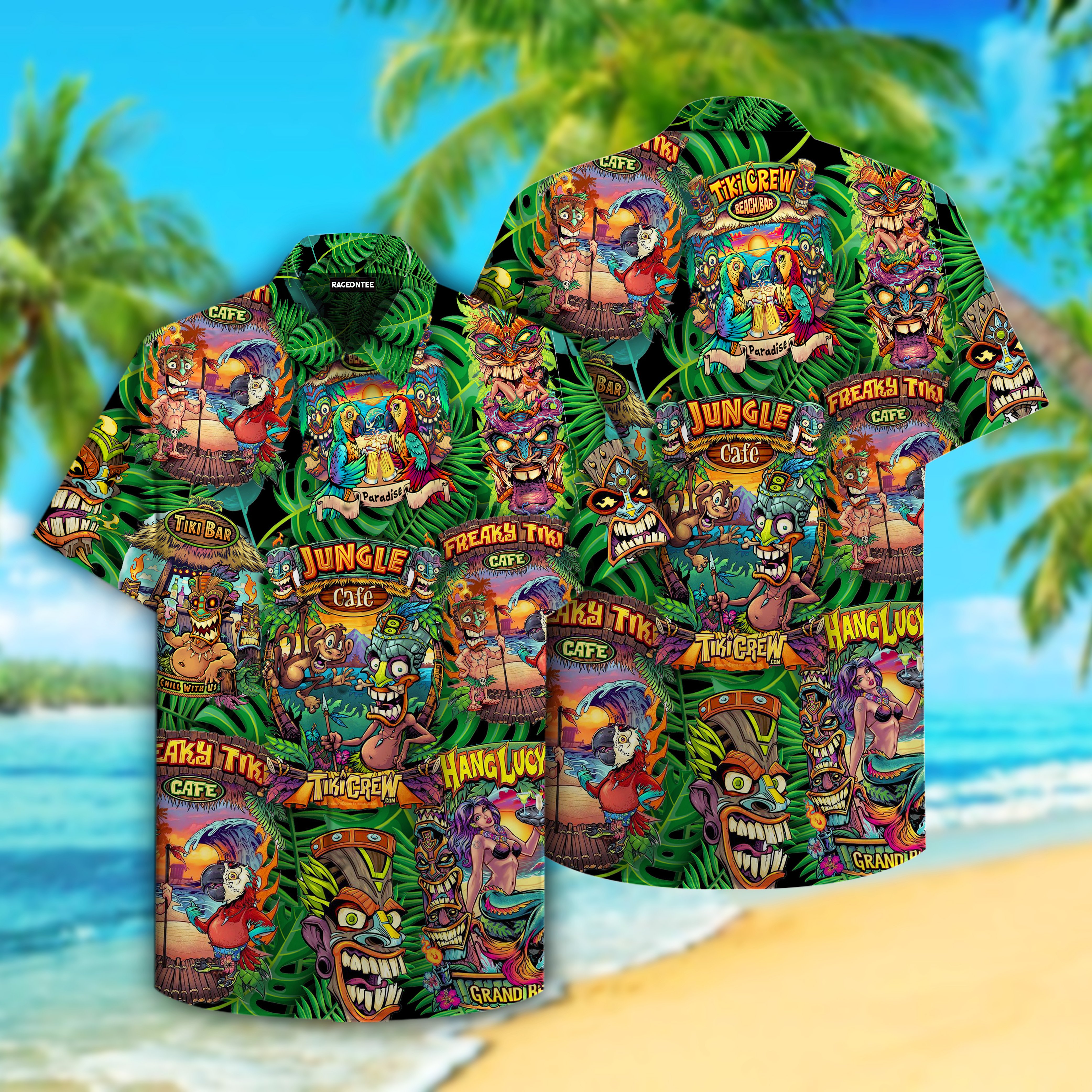 Aloha Tiki Tiki Hawaiian Shirt | Unisex | Adult | HW4242