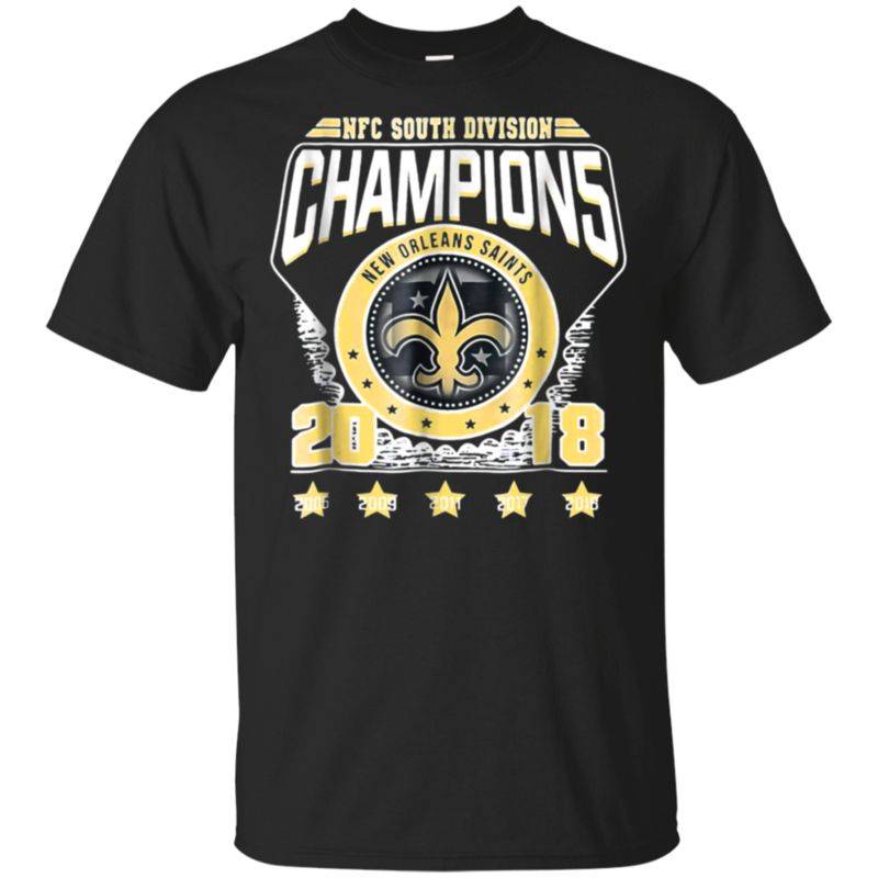 Nfc South Division Champions 2018 New Orleans Saints Shirt G200 Gildan Ultra Cotton T-shirt