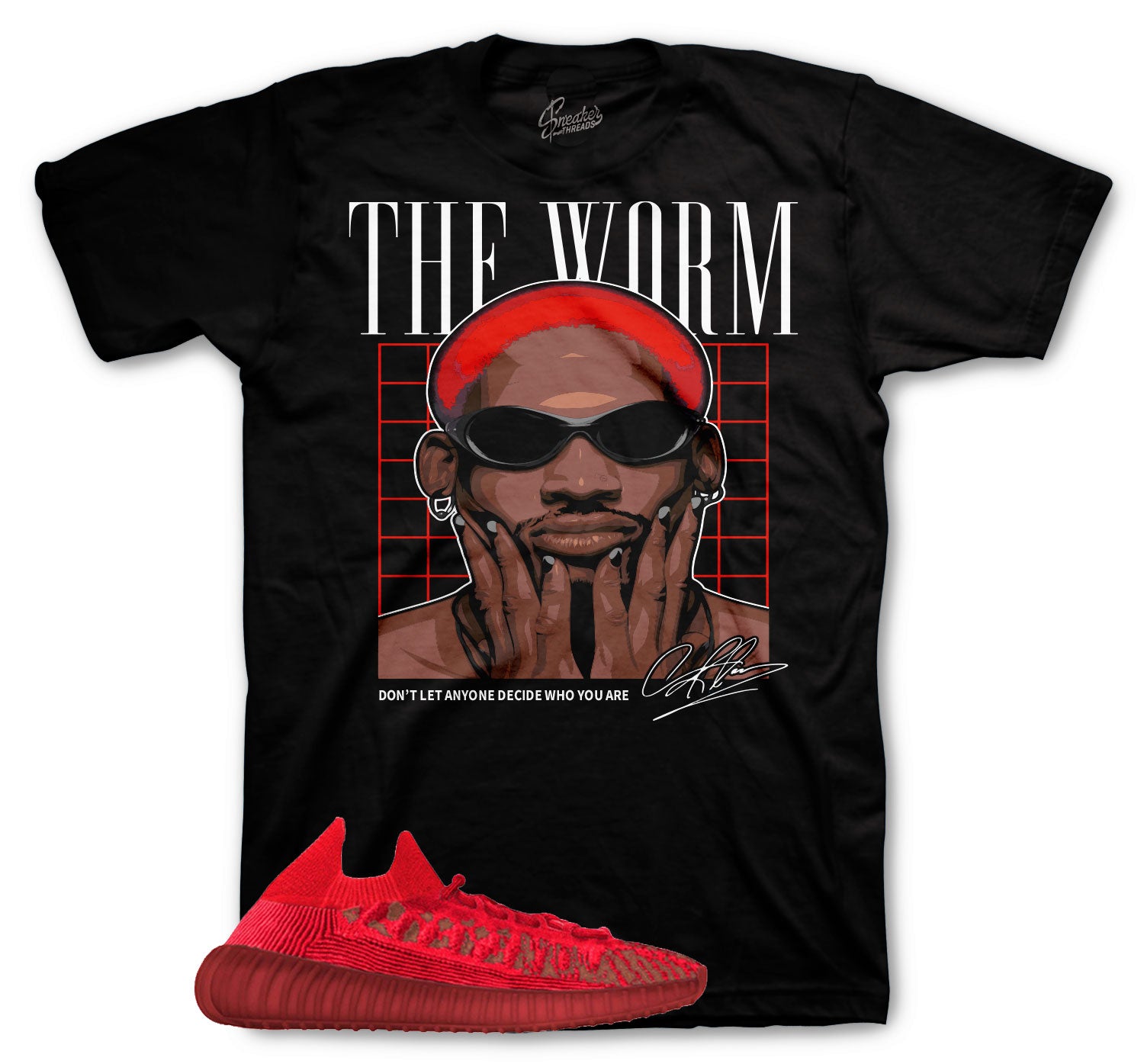 Yeezy 350 Slate Red Worm Shirt