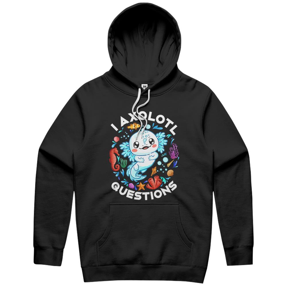 I Axolotl Questions Funny Saying Axolotl Lover Boy Girl Kids Hoodie