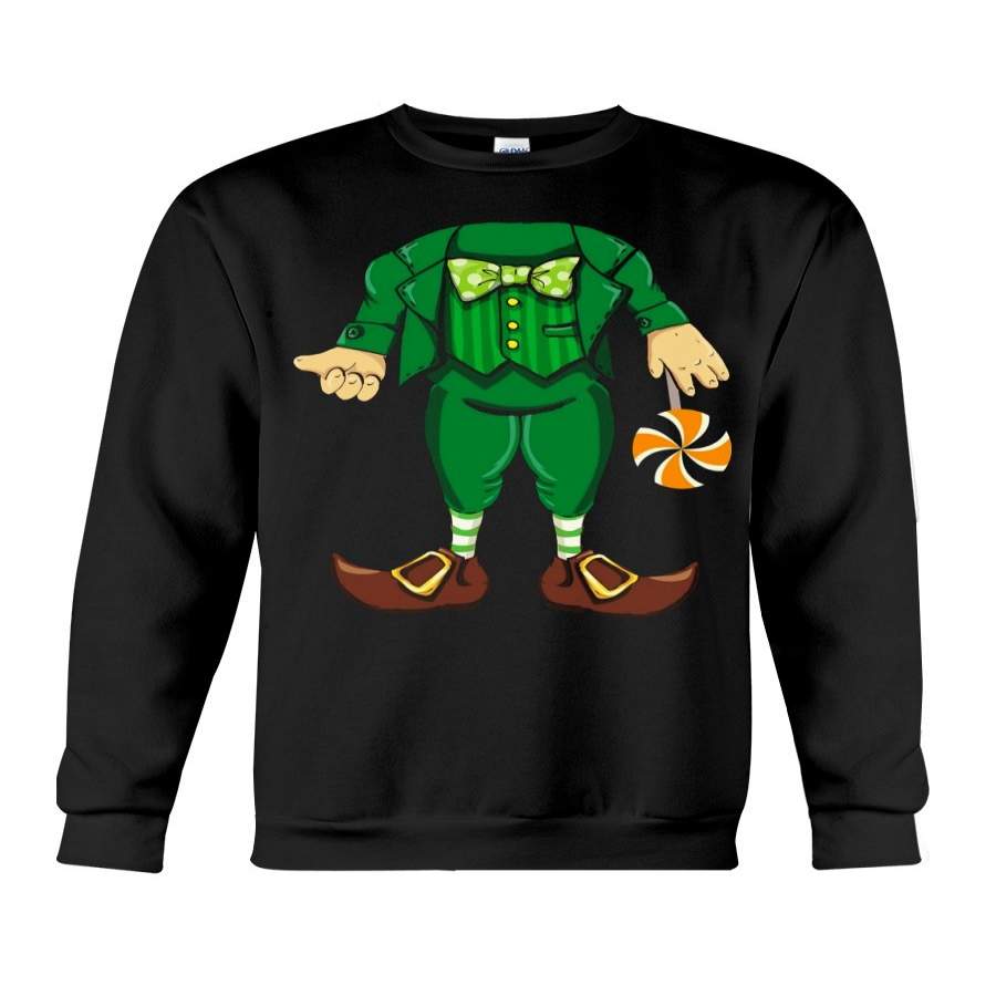 Leprechaun Holding A Candy Kids Saint Patrick’s Day Sweatshirt