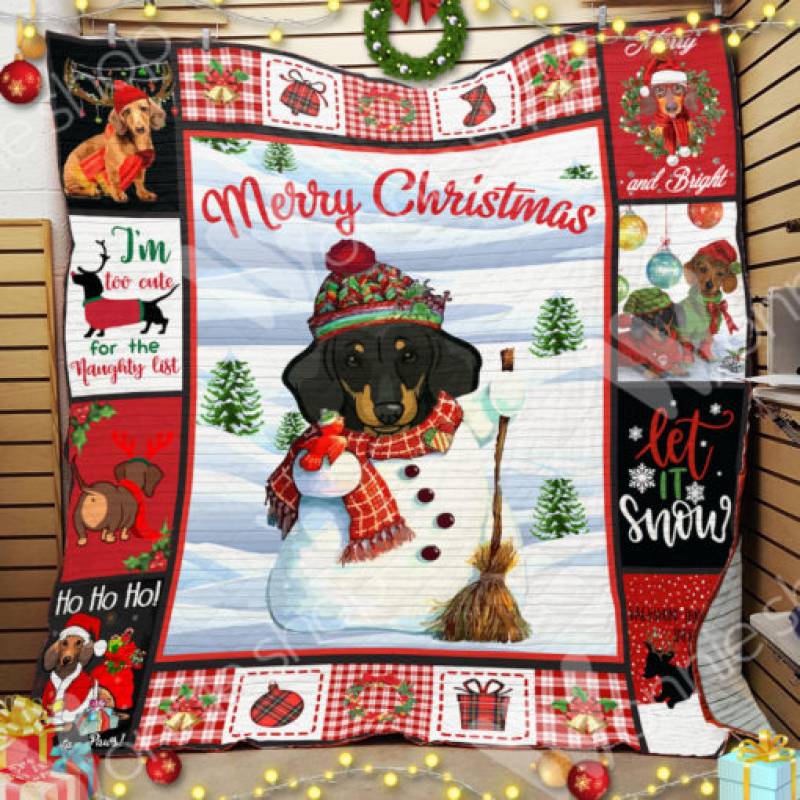 Dachshund Christmas Blanket OCT1101 77O58