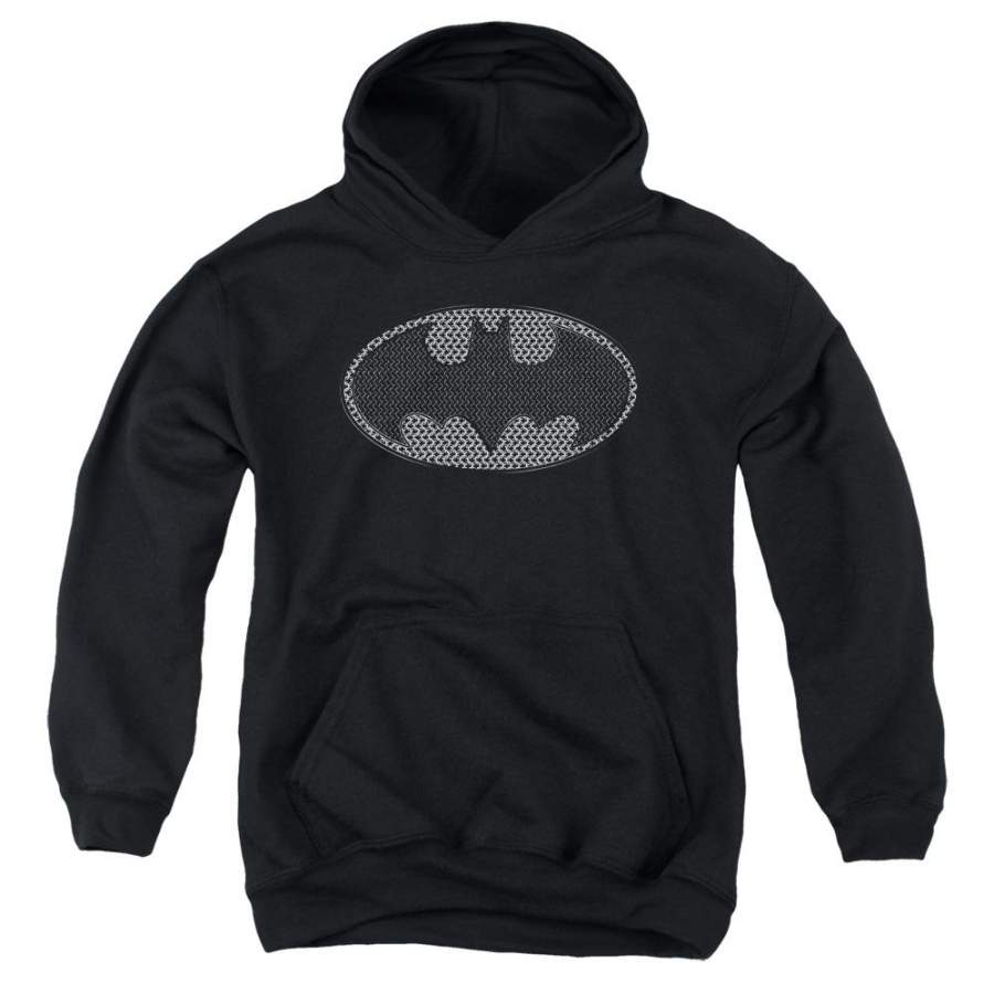 Batman – Chainmail Shield Youth Pull Over Hoodie