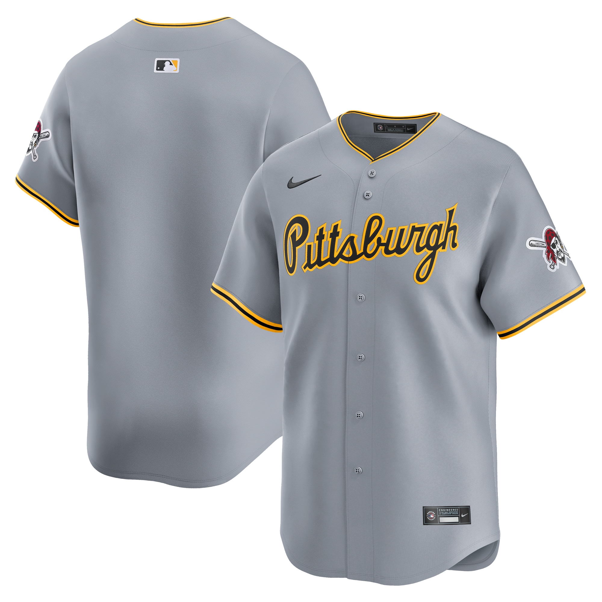 Pittsburgh Pirates Away Limited Jersey – Gray