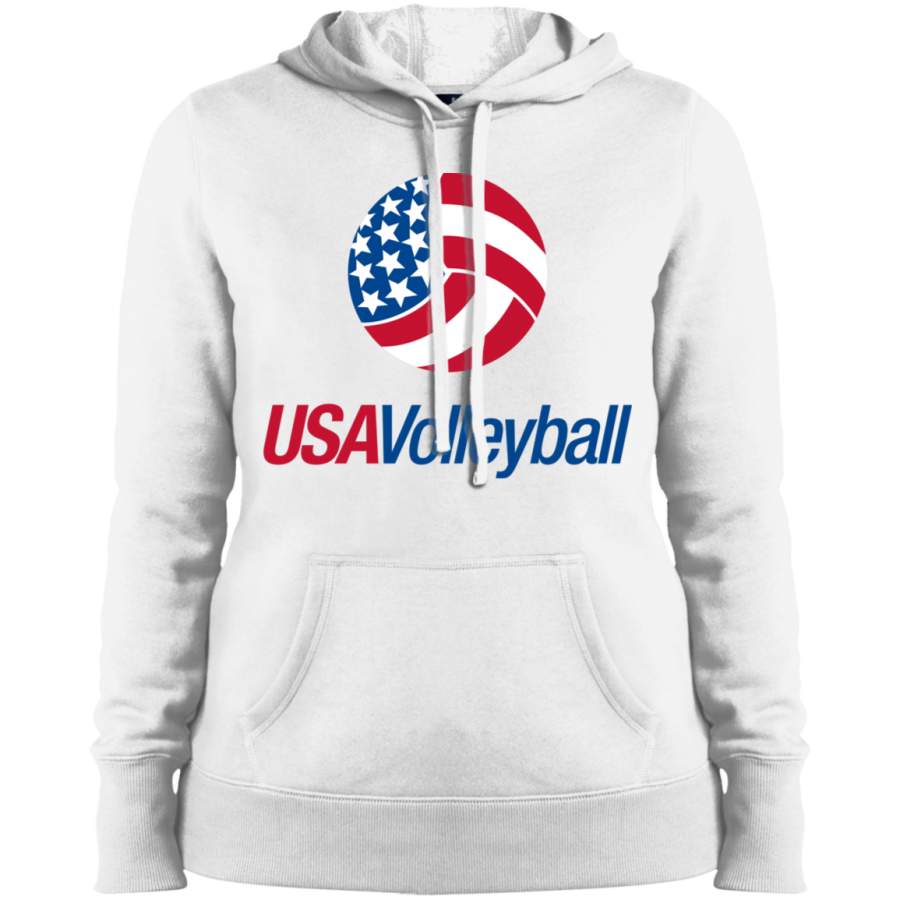 USA Volleyball Ladies’ Pullover Hooded Sweatshirt T-Shirt