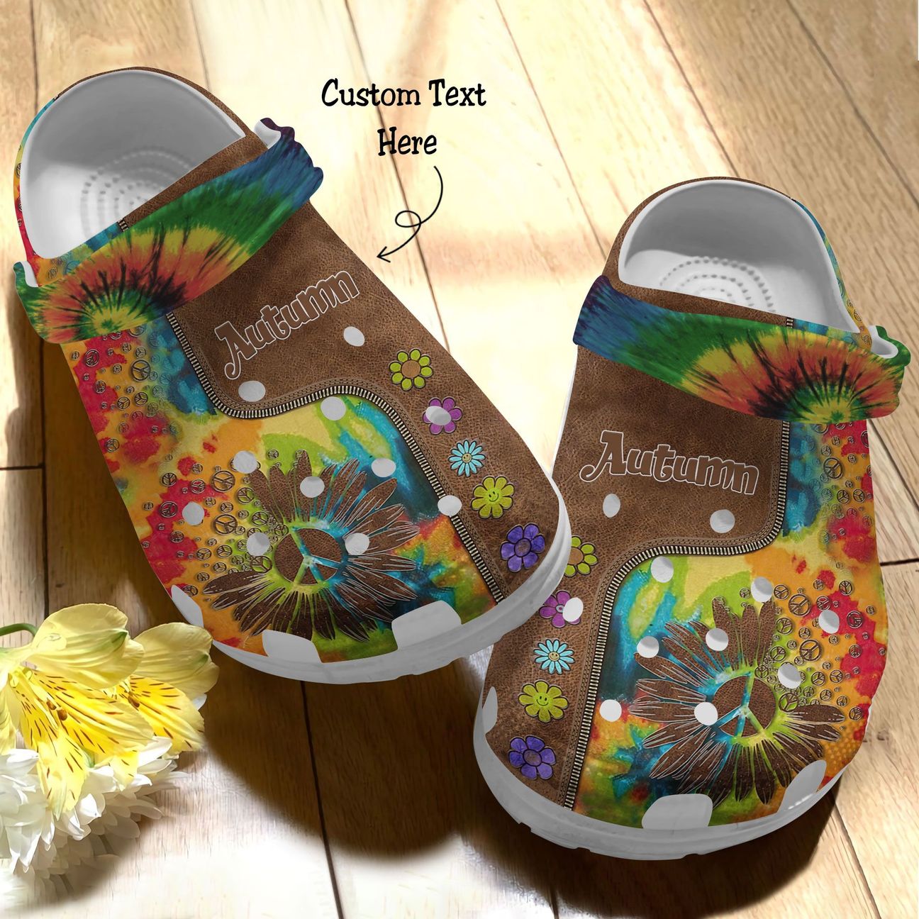 Hippie Personalize Clog, Custom Name, Text, Fashion Style For Women, Men, Kid, Print 3D Personalized Hippie Dreamer