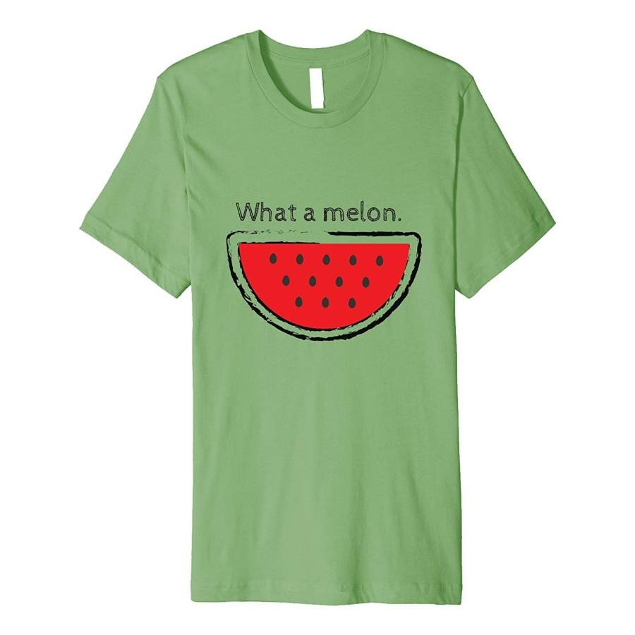 Watermelon Funny T Shirt Cheap Fashion Short Sleeved T-Shirt Tee Pun