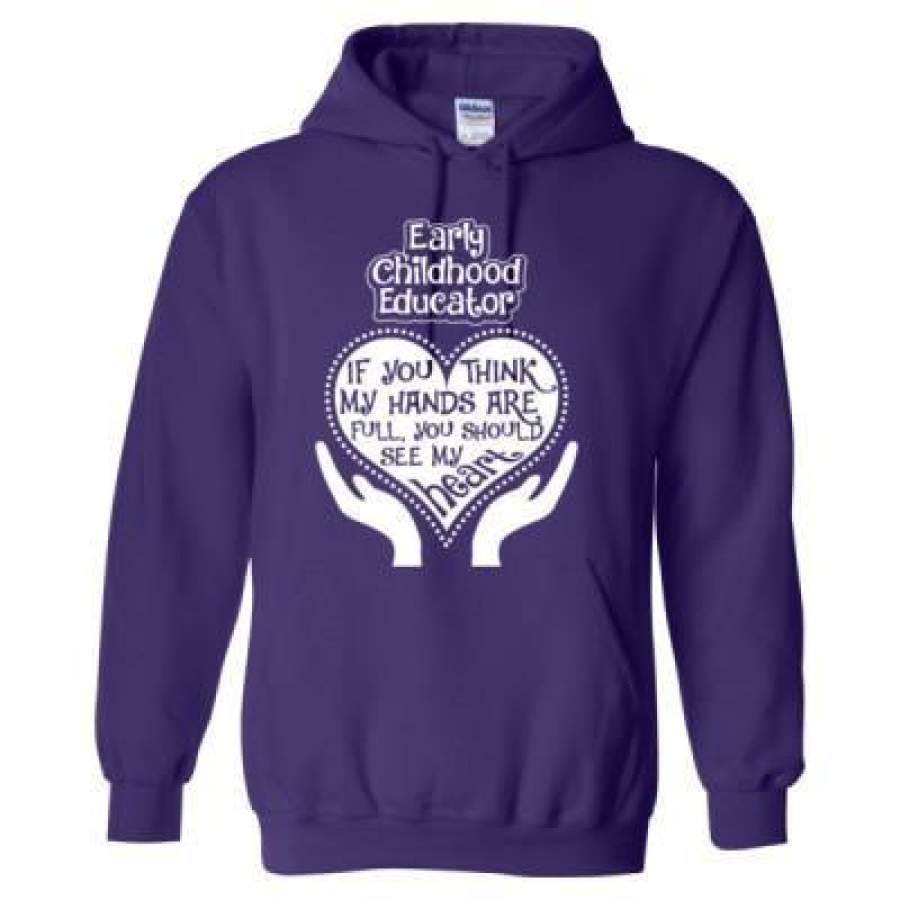 AGR Early Childhood Educator See Heart – Heavy Blend™ Hooded Sweatshirt