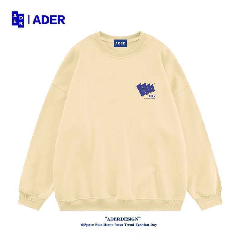 ADER Unisex Alphabet Print Long Sleeve Round Neck Sweatshirt Versatile Men’s and Women’s Sweater S-4XL alx