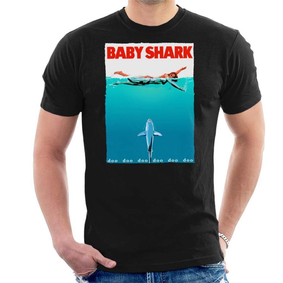 Baby Shark Jaws Parody Men’s T-Shirt