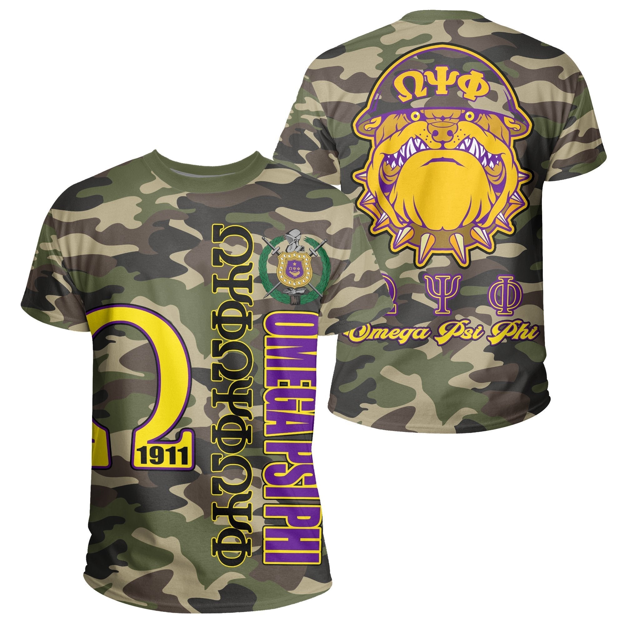 Fraternity Tshirt – Omega Psi Phi Camouflage Tee