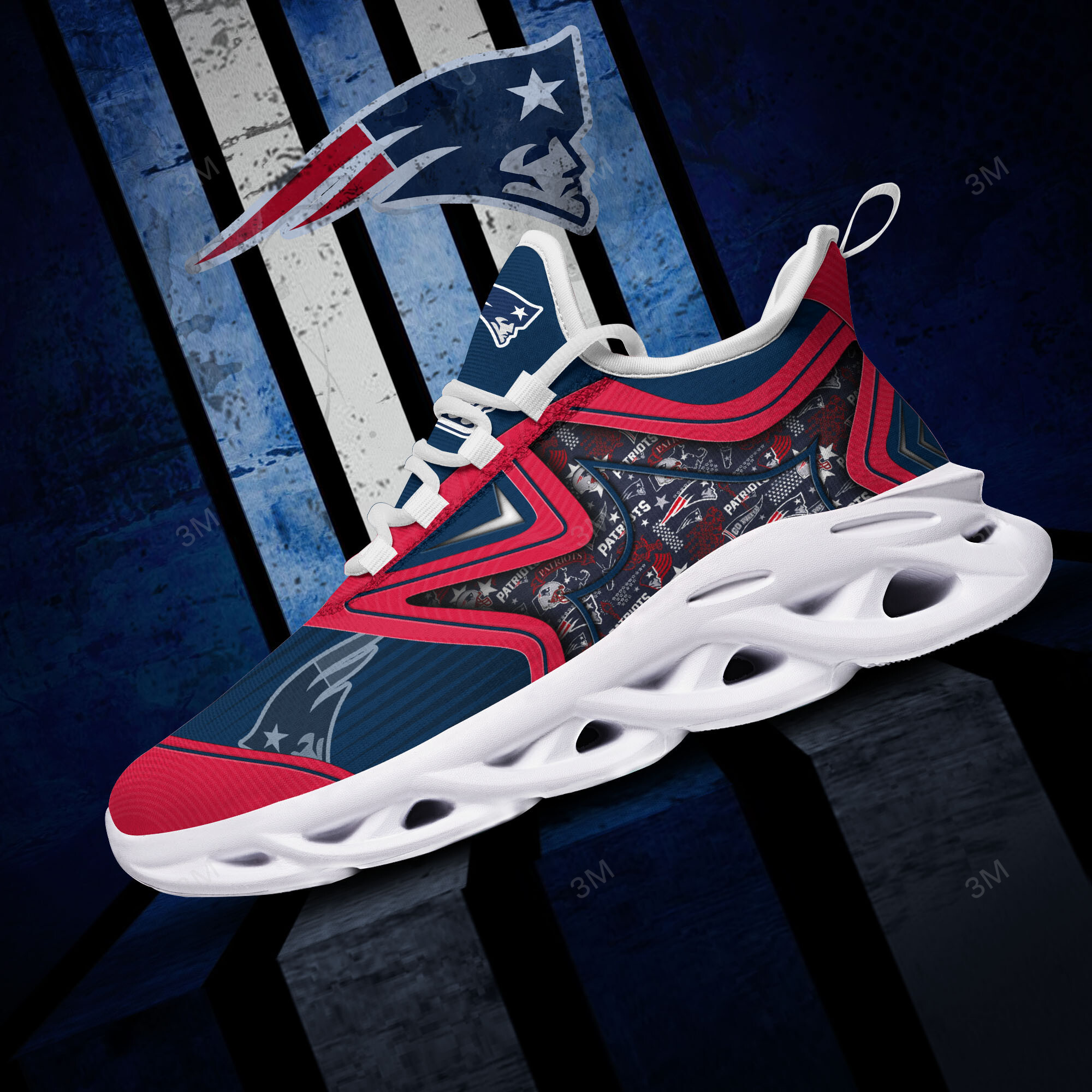 New England Patriots Yezy Running Sneakers Bg905