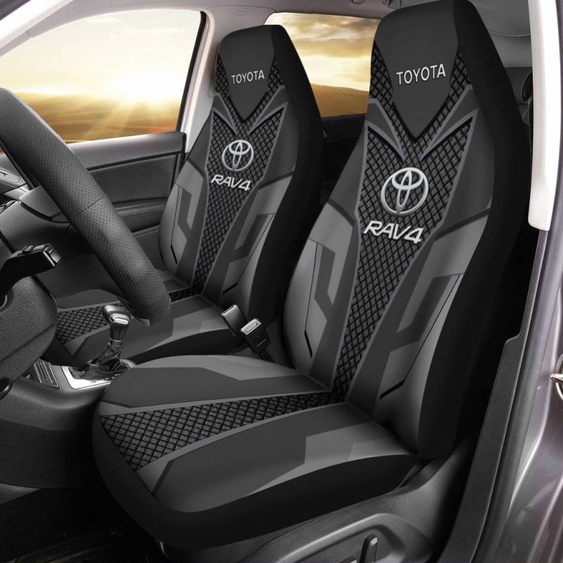 TOYOTA RAV4 VTH Car Seat Cover (Set of 2) Ver 1 (Grey