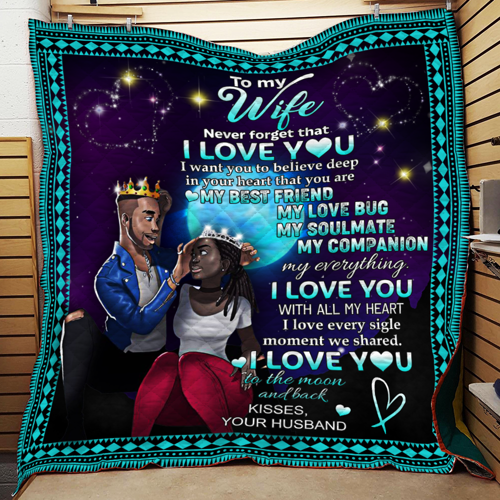 TO MY WIFE I LOVE YOU Quilt