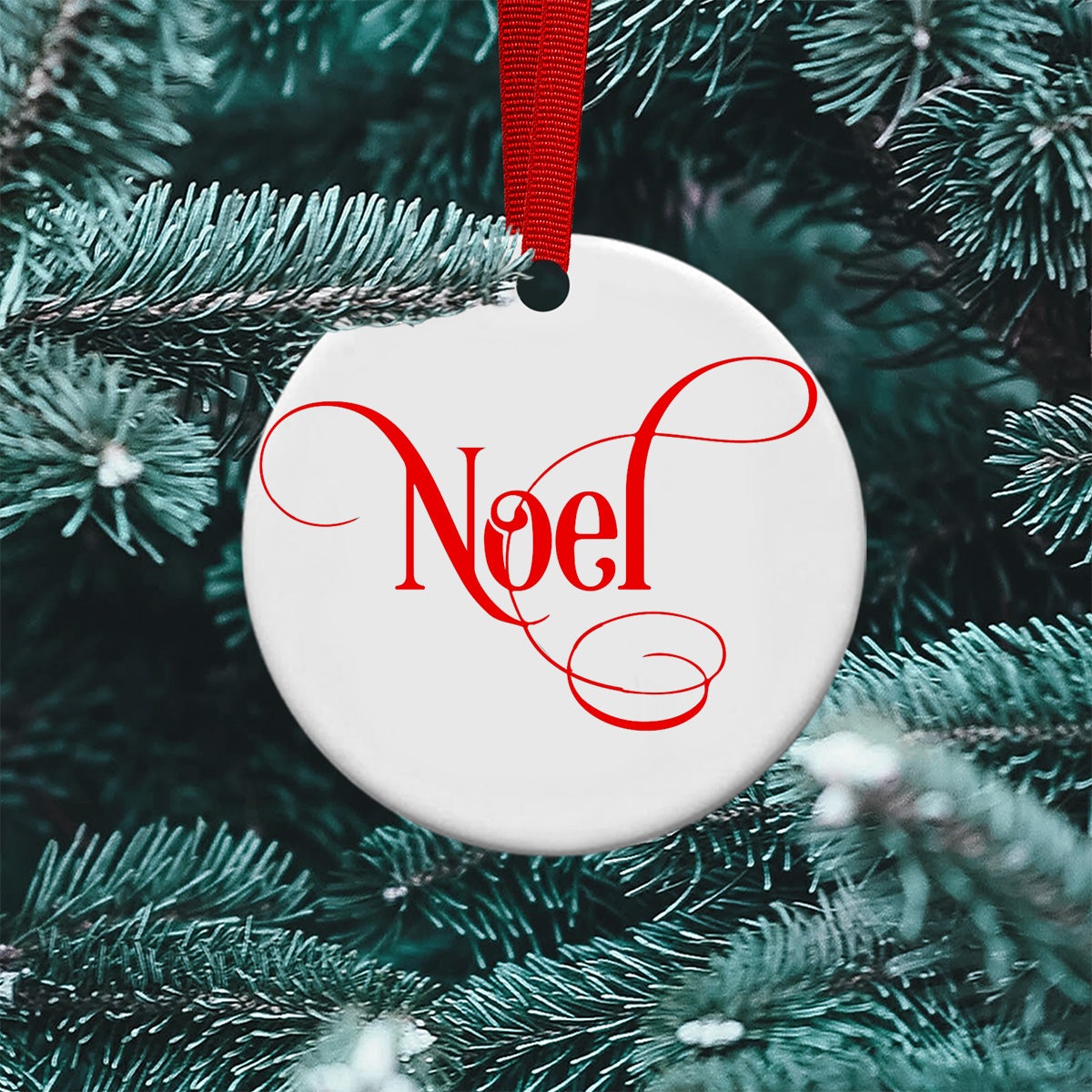 Winter Family Time Noel Christmas Ornaments Tree Topper Decoration 2020 Gift Ideas  Ornament (2 sided)