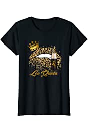 Womens Leopard Lips Leo Queen Birthday July August Gifts Women T-Shirt