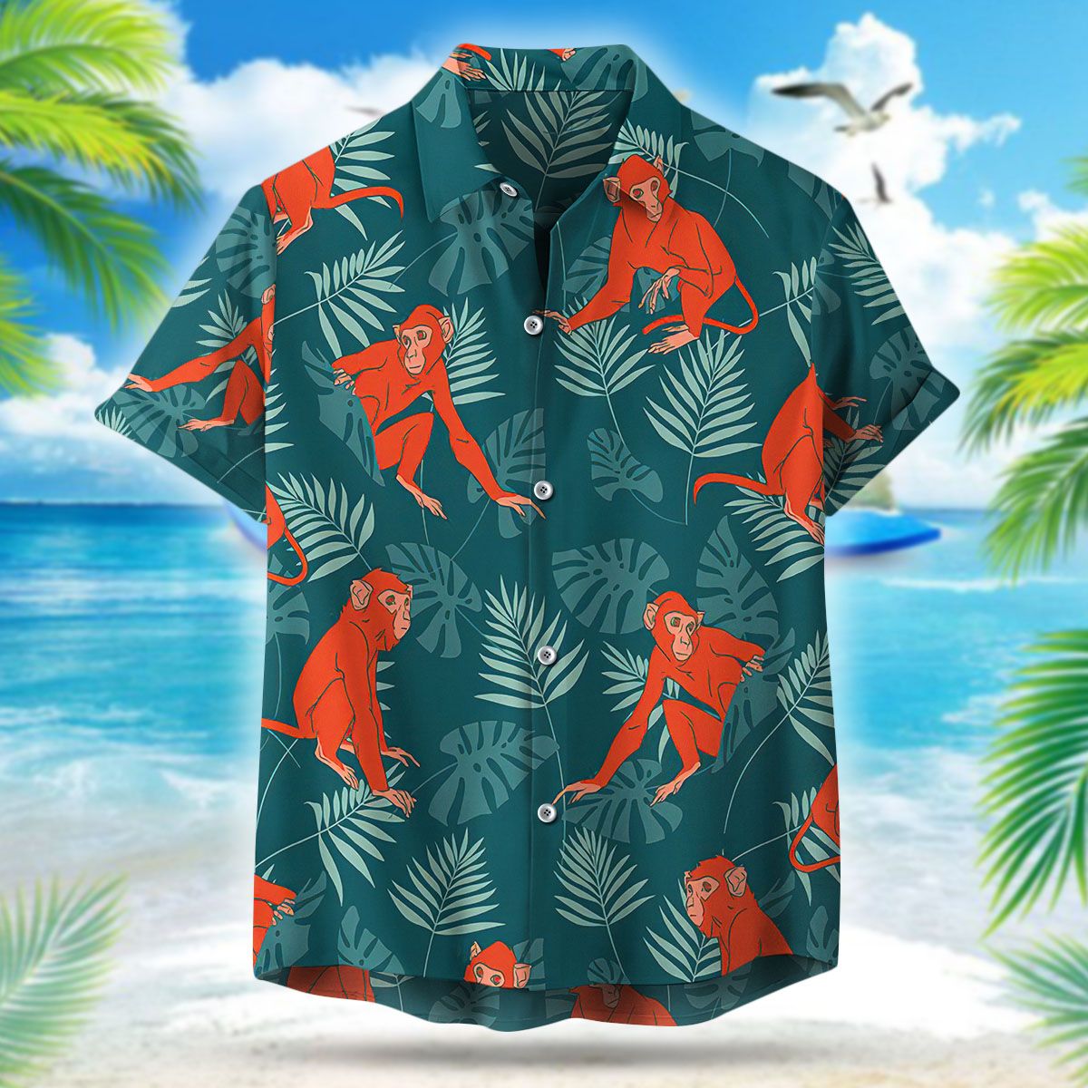 Monkey Hawaiian Shirt Ha105064