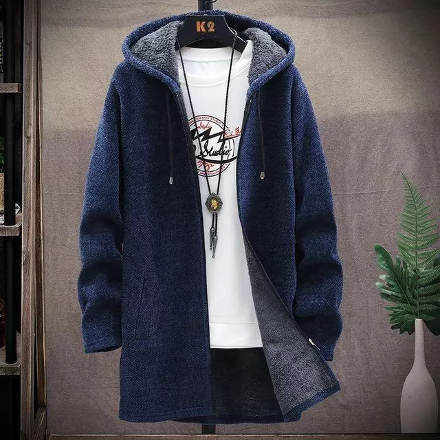 2022New Knitted 2022 Men Sweater Hooded Casual Cardigan Harajuku Sweaters Homme alx