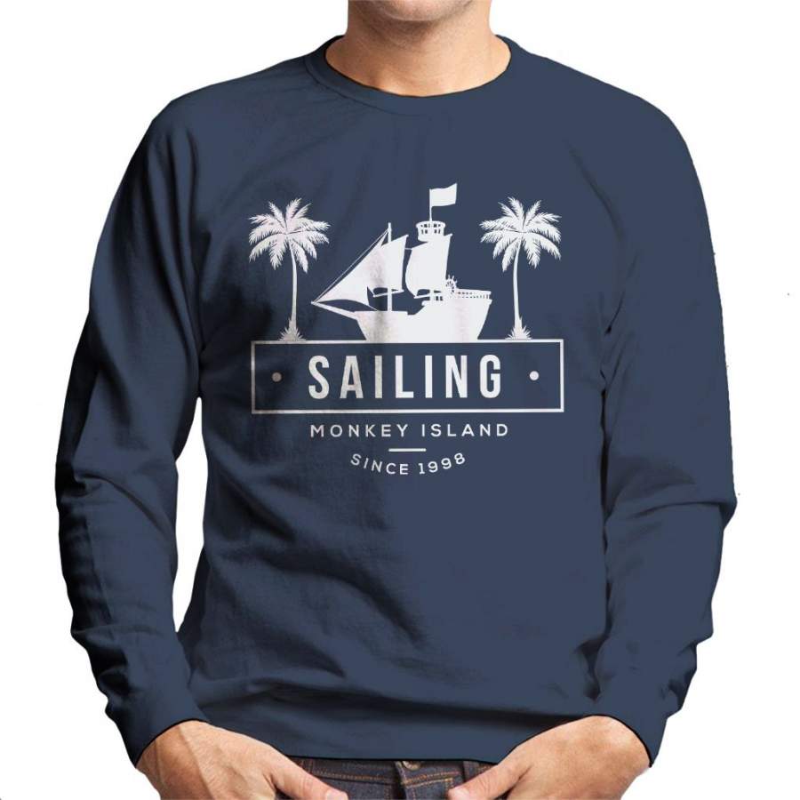 Sailing Monkey Island Men’s Sweatshirt