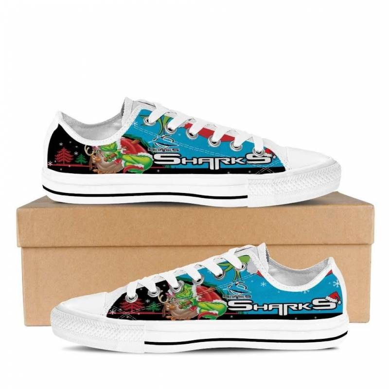 The Grinch Cronulla-Sutherland Sharks NRL Low Top Shoes L0810-04